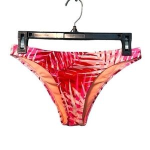 Aerie Swim Teeny Bikini Bottom Multi Color Reddish Orange Size Small